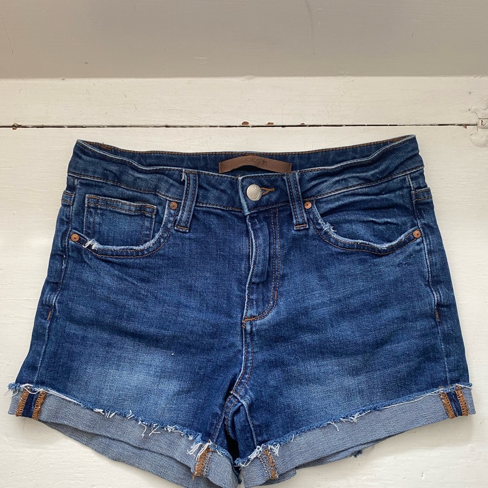 Joe's Jeans Blue High-Waisted Jean Shorts